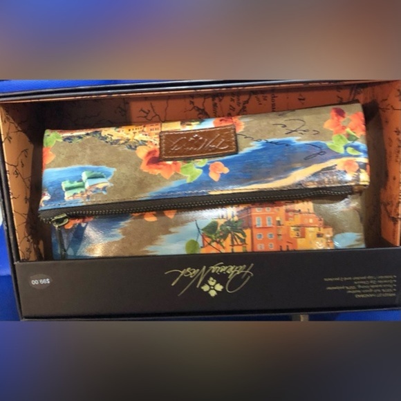 Patricia Nash beautiful French Riviera Giada foldover purse clutch new in box - Picture 1 of 16